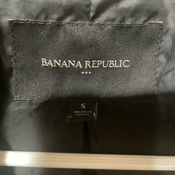 Banana Republic Black Quilted Women's Jacket ~ Size small ~ Full zip - Picture 3 of 9